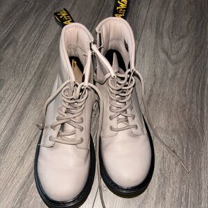 Dr. Martens Off-White Lace-Up Boots